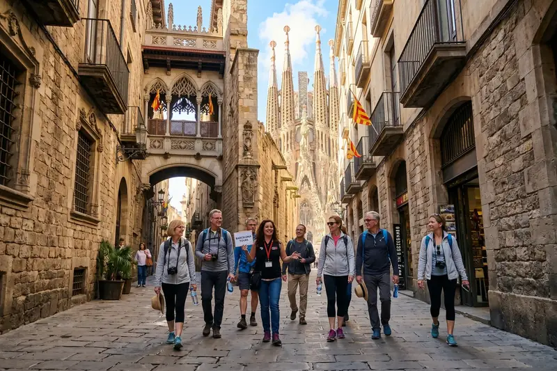 Barcelona: Sagrada Familia, Park Güell & Gothic Quarter Tour